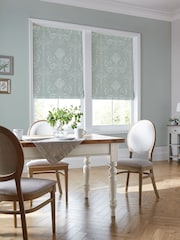 Laura Ashley Duck Egg Blue Josette Made to Measure Roman Blind - Image 6 of 7
