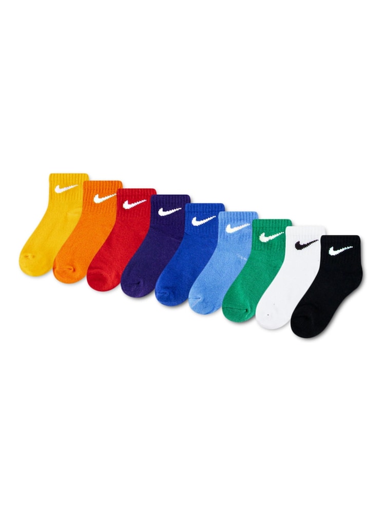 Pack de 9 pares de calcetines tobilleros para bebé de Nike en caja de regalo - Imagen 1 de 3 Pack de 9 pares de calcetines tobilleros para bebé de Nike en caja de regalo - Imagen 1 de 3