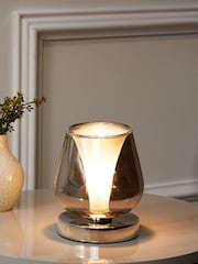 Smoke Grey Cooper Small Touch Lamp - Image 1 of 1