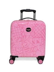 Rock Luggage Pink Pebble Kids Dino Underseat Suitcase - Image 2 of 6