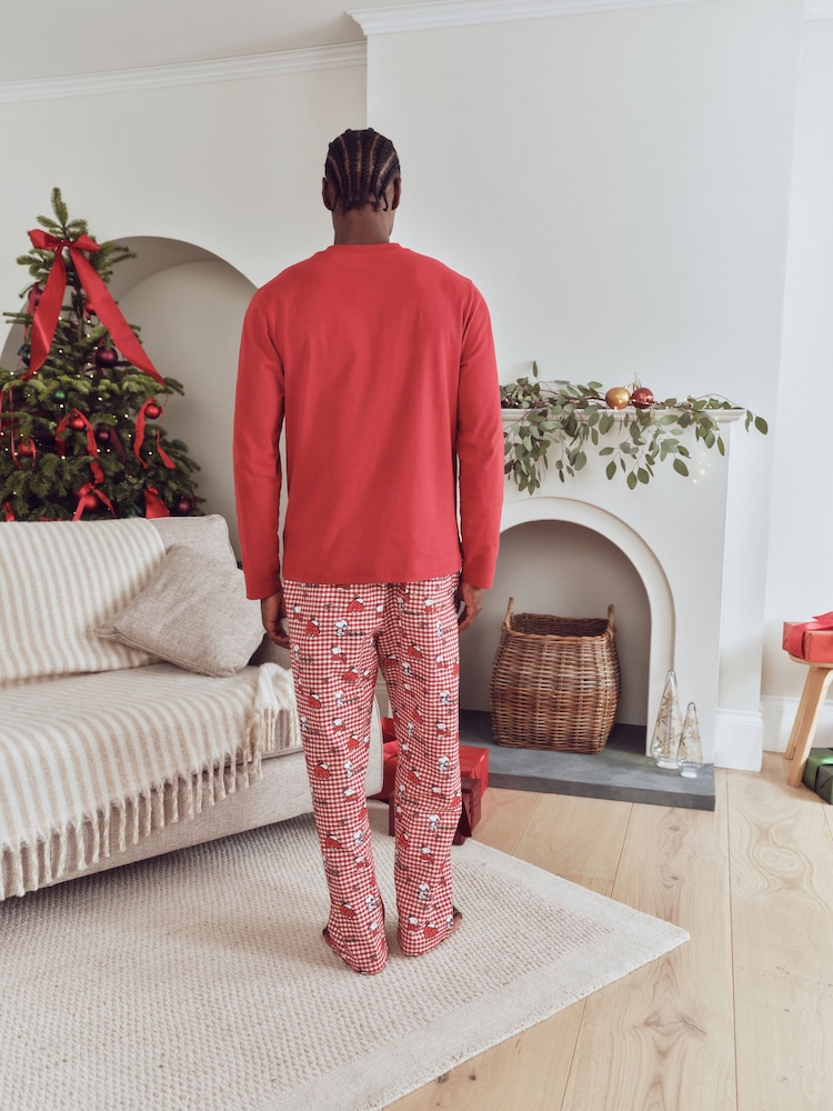 Snoopy, rot kariert - Langarm-Set - Passendes Weihnachts-Pyjama-Set für die ganze Familie - Bild 2 von 11 Snoopy, rot kariert - Langarm-Set - Passendes Weihnachts-Pyjama-Set für die ganze Familie - Bild 2 von 11