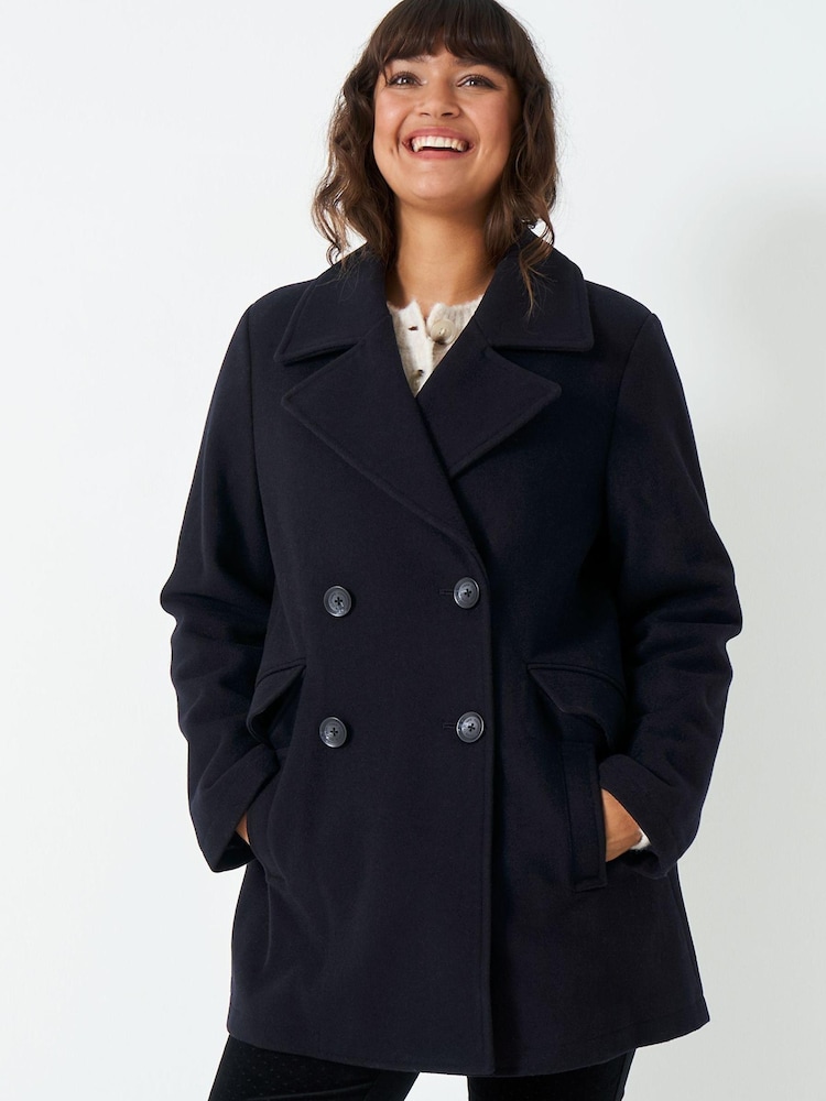 Crew Clothing Company Blue Wool Classic Blazer - Image 1 of 4