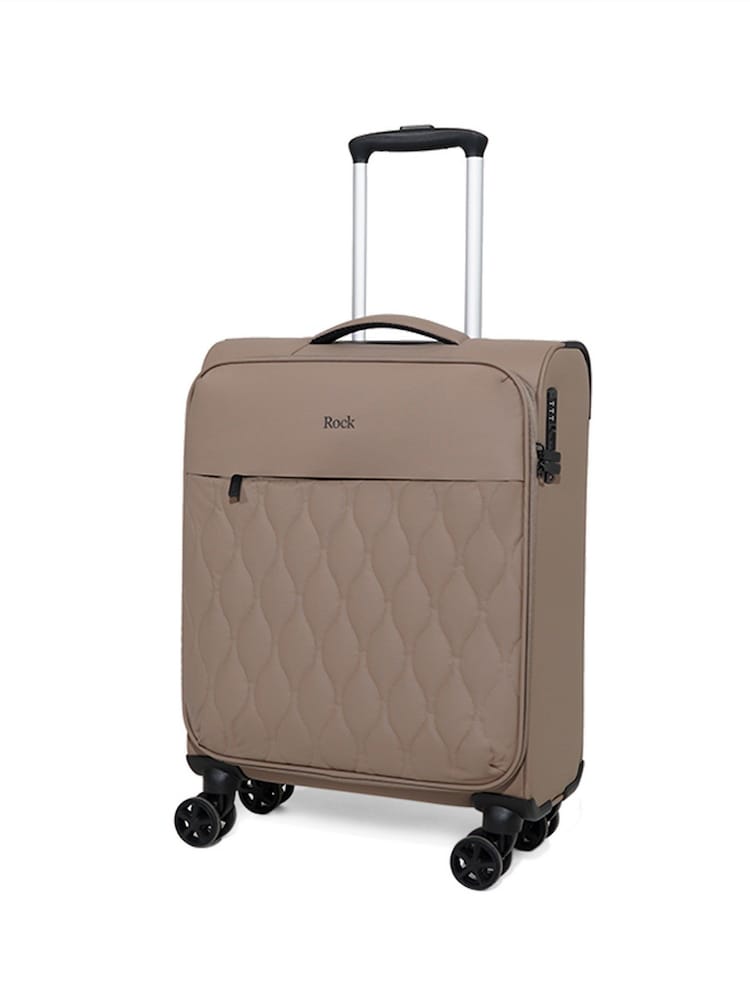 Rock Luggage Brown Ember 8 Wheel Hardshell Suitcase - Image 1 of 5 Rock Luggage Brown Ember 8 Wheel Hardshell Suitcase - Image 1 of 5