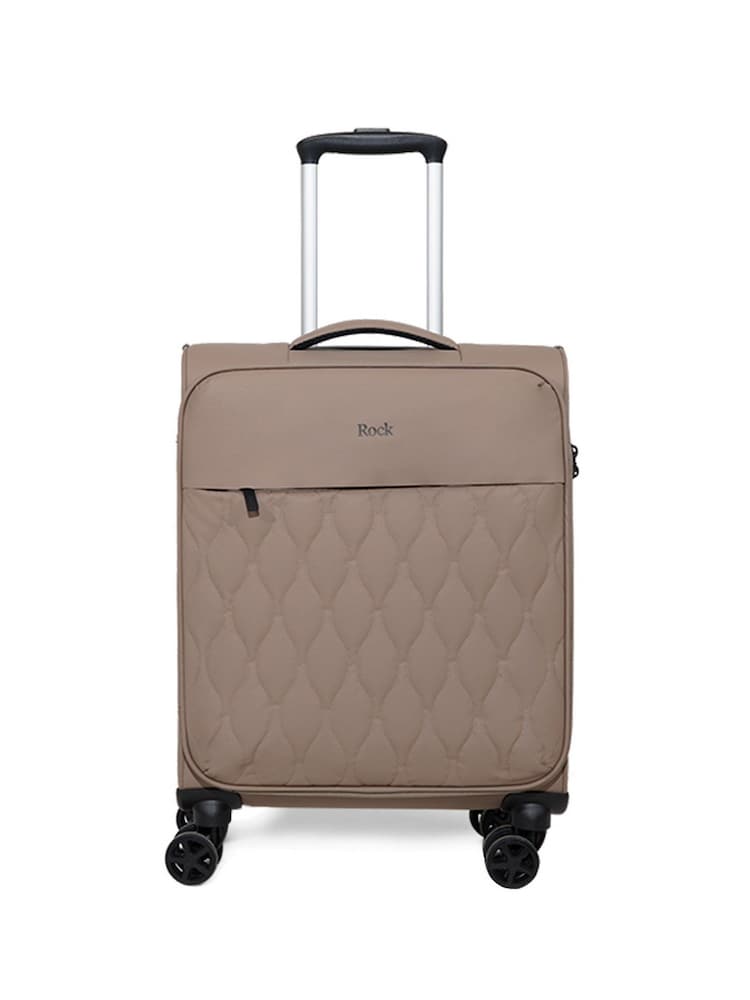 Rock Luggage Brown Ember 8 Wheel Hardshell Suitcase - Image 2 of 5 Rock Luggage Brown Ember 8 Wheel Hardshell Suitcase - Image 2 of 5