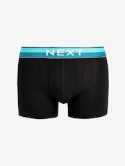 Black Bright Colour Waistband 10 pack Waistband A-Front Boxers - Image 11 of 12