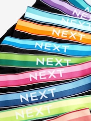 Black Bright Colour Waistband 10 pack Waistband A-Front Boxers - Image 12 of 12