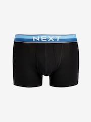 Black Bright Colour Waistband 10 pack Waistband A-Front Boxers - Image 4 of 12