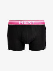 Black Bright Colour Waistband 10 pack Waistband A-Front Boxers - Image 5 of 12