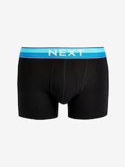 Black Bright Colour Waistband 10 pack Waistband A-Front Boxers - Image 7 of 12