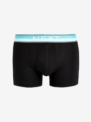 Black Bright Colour Waistband 10 pack Waistband A-Front Boxers - Image 9 of 12