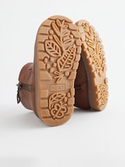 Tan Brown Wide Fit (G) Chelsea Zip Ankle Boots - Image 3 of 6