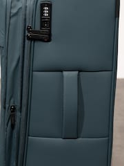 Rock Luggage Blue Ember 8 Wheel Hardshell Suitcase 3 Piece Set - Image 6 of 6