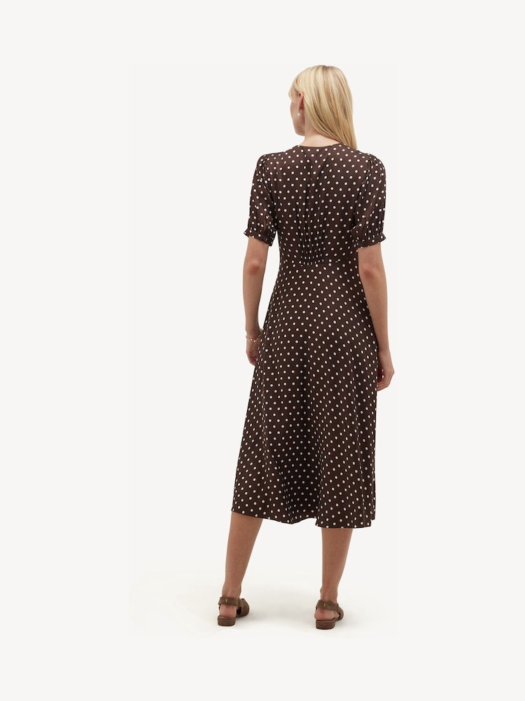 Hobbs Brown Freya Dress - Image 2 of 4 Hobbs Brown Freya Dress - Image 2 of 4