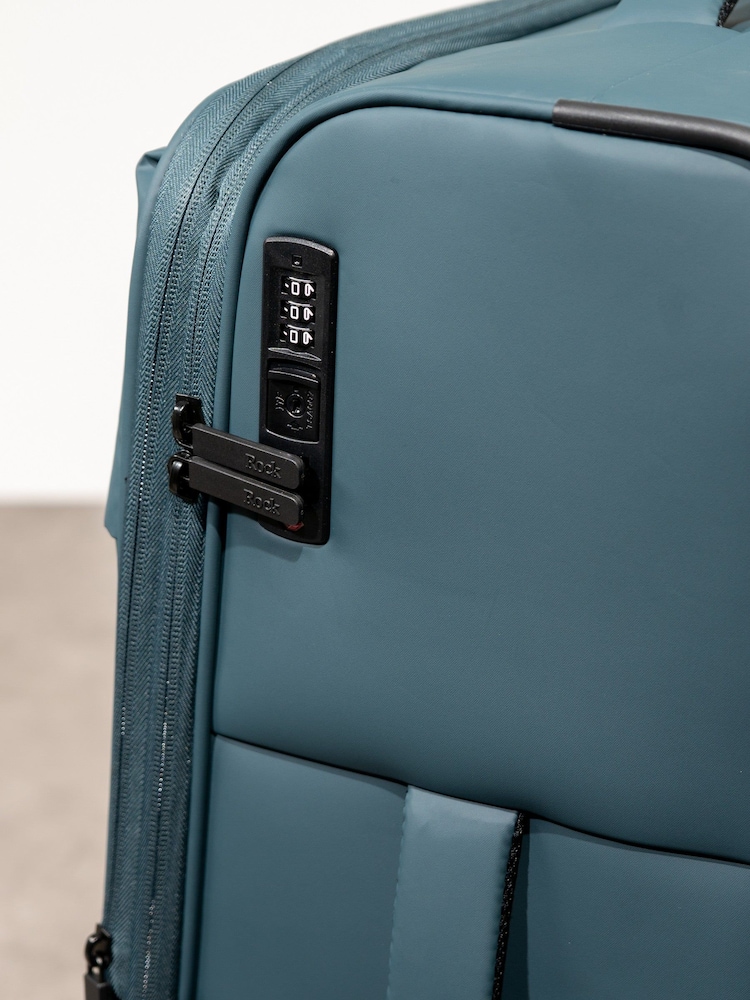 Rock Luggage Blue Ember 8 Wheel Hardshell Suitcase - Image 5 of 5 Rock Luggage Blue Ember 8 Wheel Hardshell Suitcase - Image 5 of 5