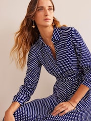 Boden Blue Kate Midi Shirt Dress - Image 3 of 5