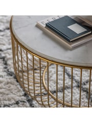 Gallery Home Gold Reno Round Coffee Table - Image 2 of 3