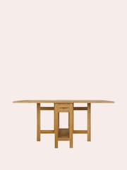 Laura Ashley Oak Milton 4-6 Seater Drop Leaf Dining Table - Image 6 of 8