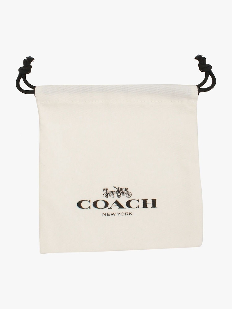 Золотитое стеганое кольцо COACH Signature - Image 3 of 3 Золотитое стеганое кольцо COACH Signature - Image 3 of 3