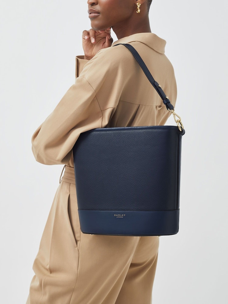 Radley London Medium Blue Montgomery Square Open-Top Shoulder Bag - Image 1 of 5