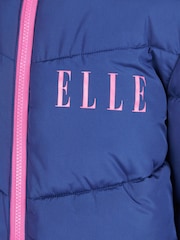 ELLE Blue Longline Coat - Image 4 of 5