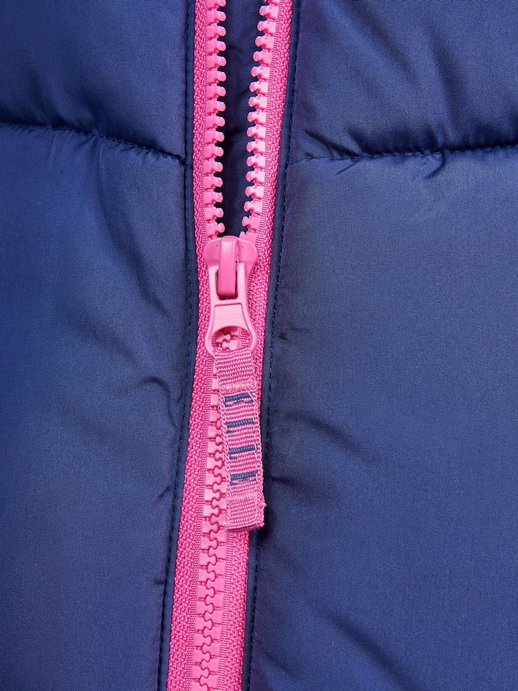 ELLE Blue Longline Coat - Image 5 of 5