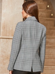 Sosandar Black Checked Blazer - Image 2 of 5