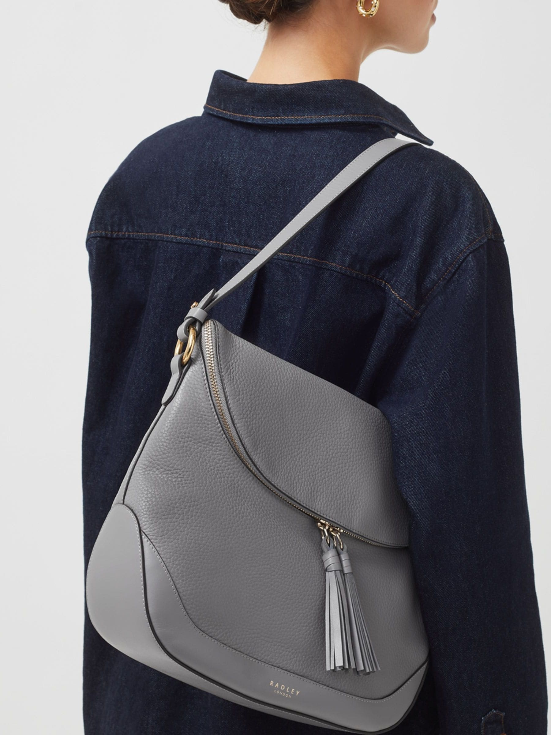 Buy Radley London Medium Grey Milligan Street Zip Around Shoulder Bag from Next Ireland