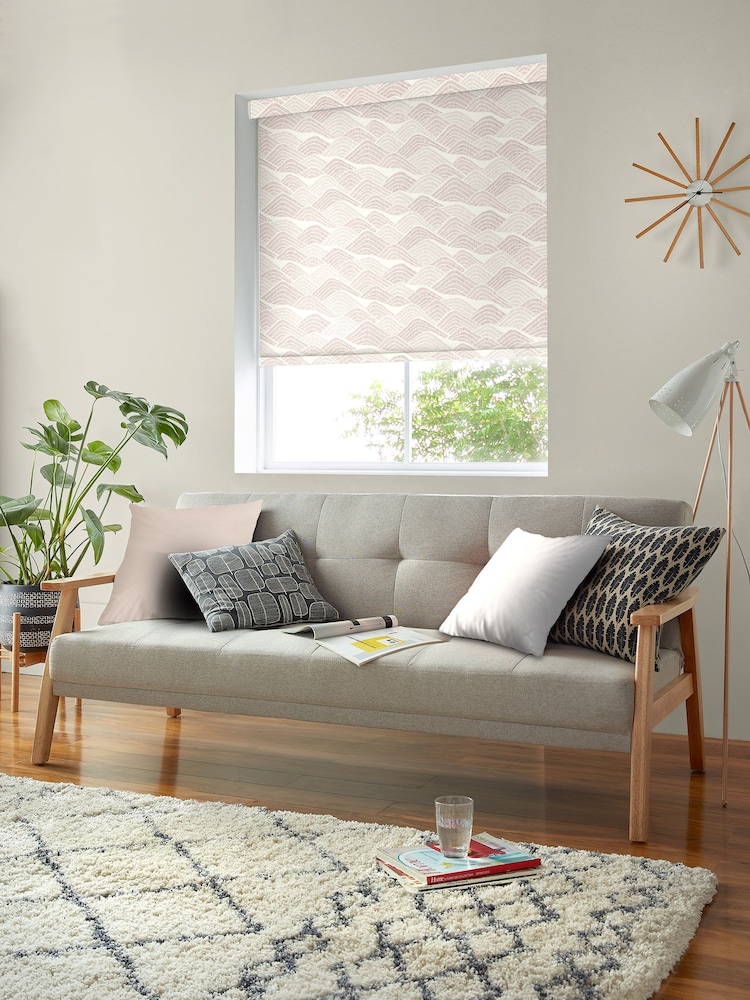 MissPrint Dusty Pink Frontier Made to Measure Roller Blinds - Image 2 of 6