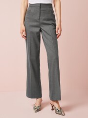 Grey Tailored Boot Cut Trousers - Image 1 of 5