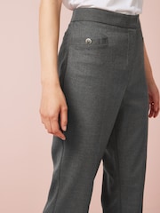 Grey Tailored Boot Cut Trousers - Image 4 of 5
