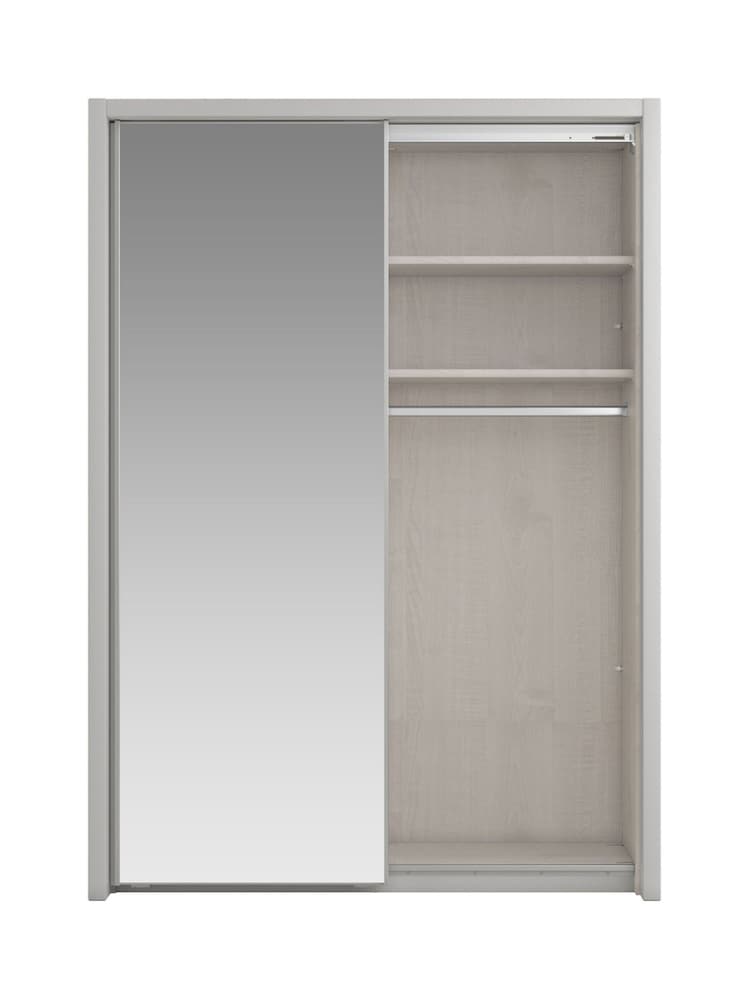 Wiemann Grey Peyton Mirror Sliding 1.6m Sliding Semi Fitted Wardrobe - Image 1 of 6