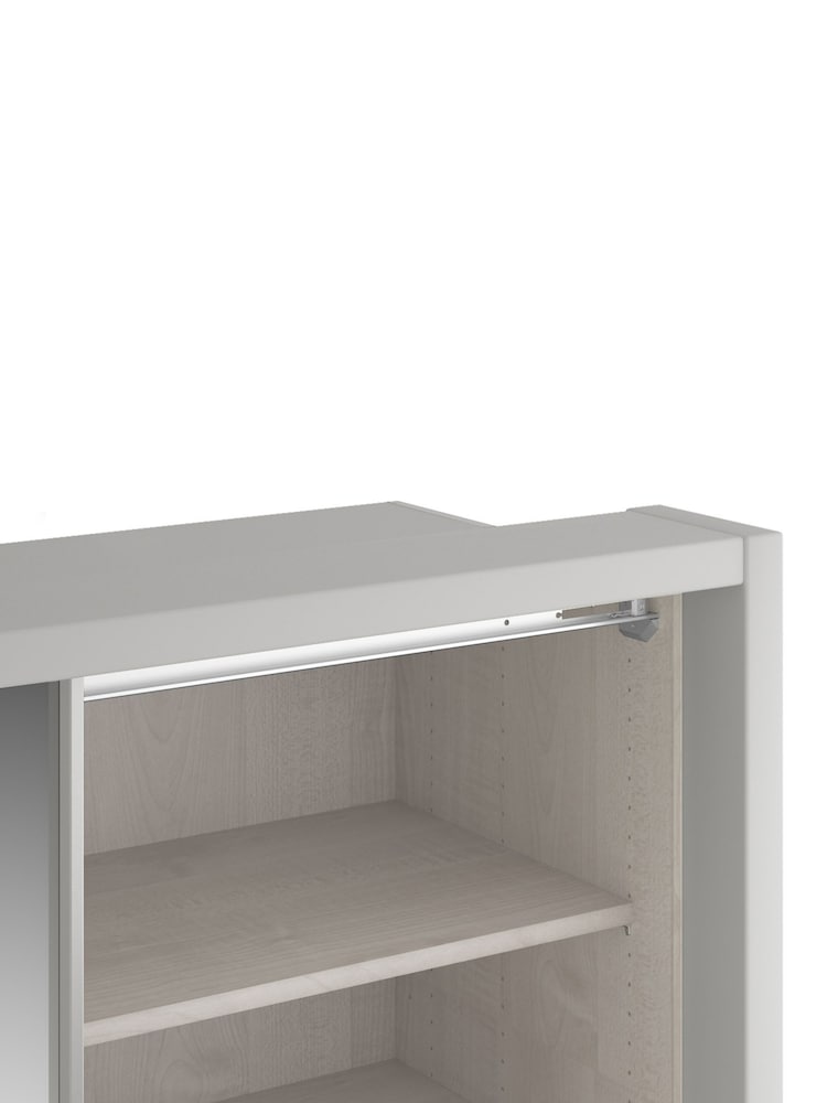 Wiemann Grey Peyton Mirror Sliding 1.6m Sliding Semi Fitted Wardrobe - Image 2 of 6