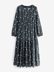 Monochrome Maxi Tiered Dress - Image 1 of 1