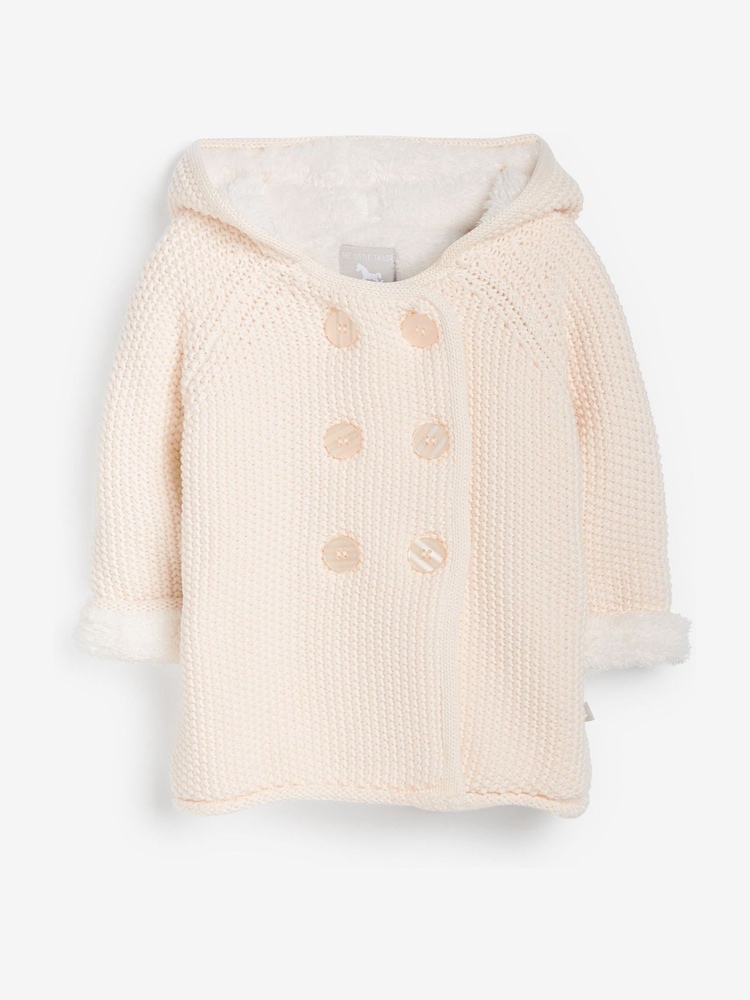 The Little Tailor Baby 100% Cotton Plush Lined Pixie Pram Coat - Image 2 of 5