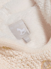 The Little Tailor Baby 100% Cotton Plush Lined Pixie Pram Coat - Image 5 of 5