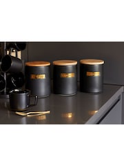 Masterclass Black Matt Black Ceramic Sugar Storage Jar - Image 1 of 9