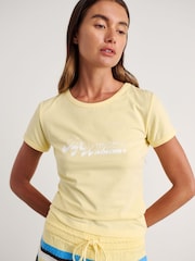 JAG Yellow Aston Baby Printed Logo T-Shirt - Image 3 of 7