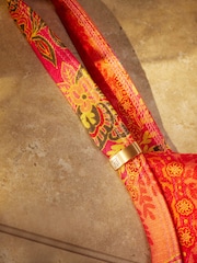 Pink/Orange Paisley Tummy Control Swimsuit - Image 10 of 10