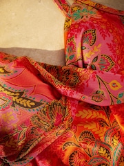 Pink/Orange Paisley Tummy Control Swimsuit - Image 8 of 10