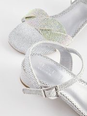 Silver Heeled Sandals - Image 7 of 7