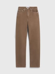 Calvin Klein Jeans High Rise Straight Leg Brown Jeans - Image 5 of 5