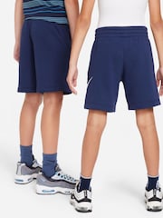 Nike Dark Grey Heather Club Fleece French Terry Shorts - Image 3 of 7