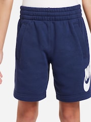 Nike Dark Grey Heather Club Fleece French Terry Shorts - Image 4 of 7