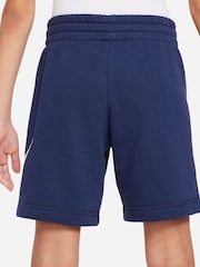 Nike Dark Grey Heather Club Fleece French Terry Shorts - Image 5 of 7