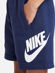 Nike Dark Grey Heather Club Fleece French Terry Shorts - Image 6 of 7