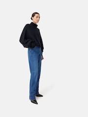 Jigsaw Blue Merino Poncho Jumper - Image 4 of 7