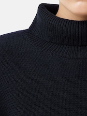Jigsaw Blue Merino Poncho Jumper - Image 6 of 7