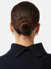 Jigsaw Blue Merino Poncho Jumper - Image 7 of 7