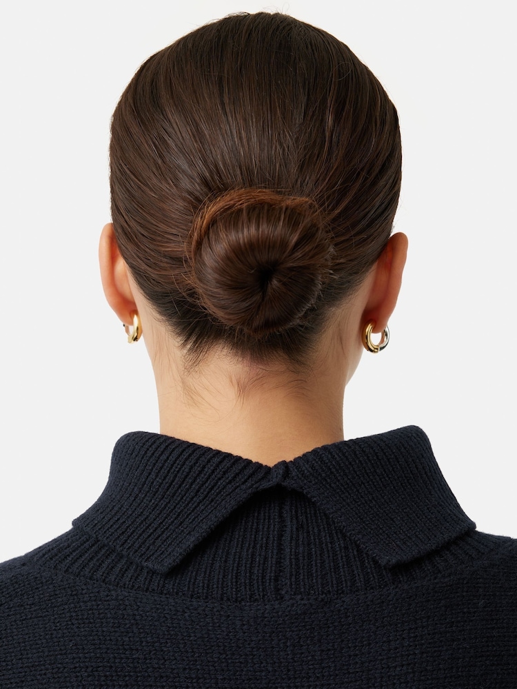 Jigsaw Blue Merino Poncho Jumper - Image 7 of 7