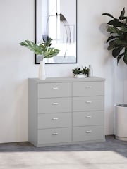 Wiemann Peyton Grey 8 Drawer Glass Chest - Image 1 of 4